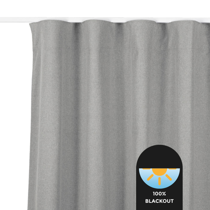 Cortina de cinta opaca STONE XXL Plata