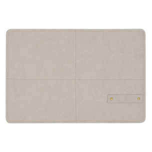 Set de table rectangulaire Glenn 30x45cm beige