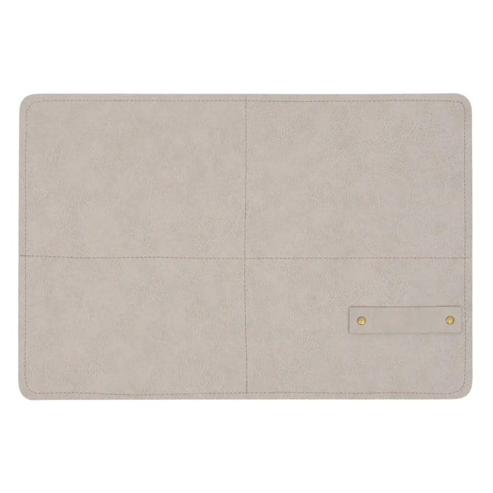 Set de table rectangulaire Glenn 30x45cm beige