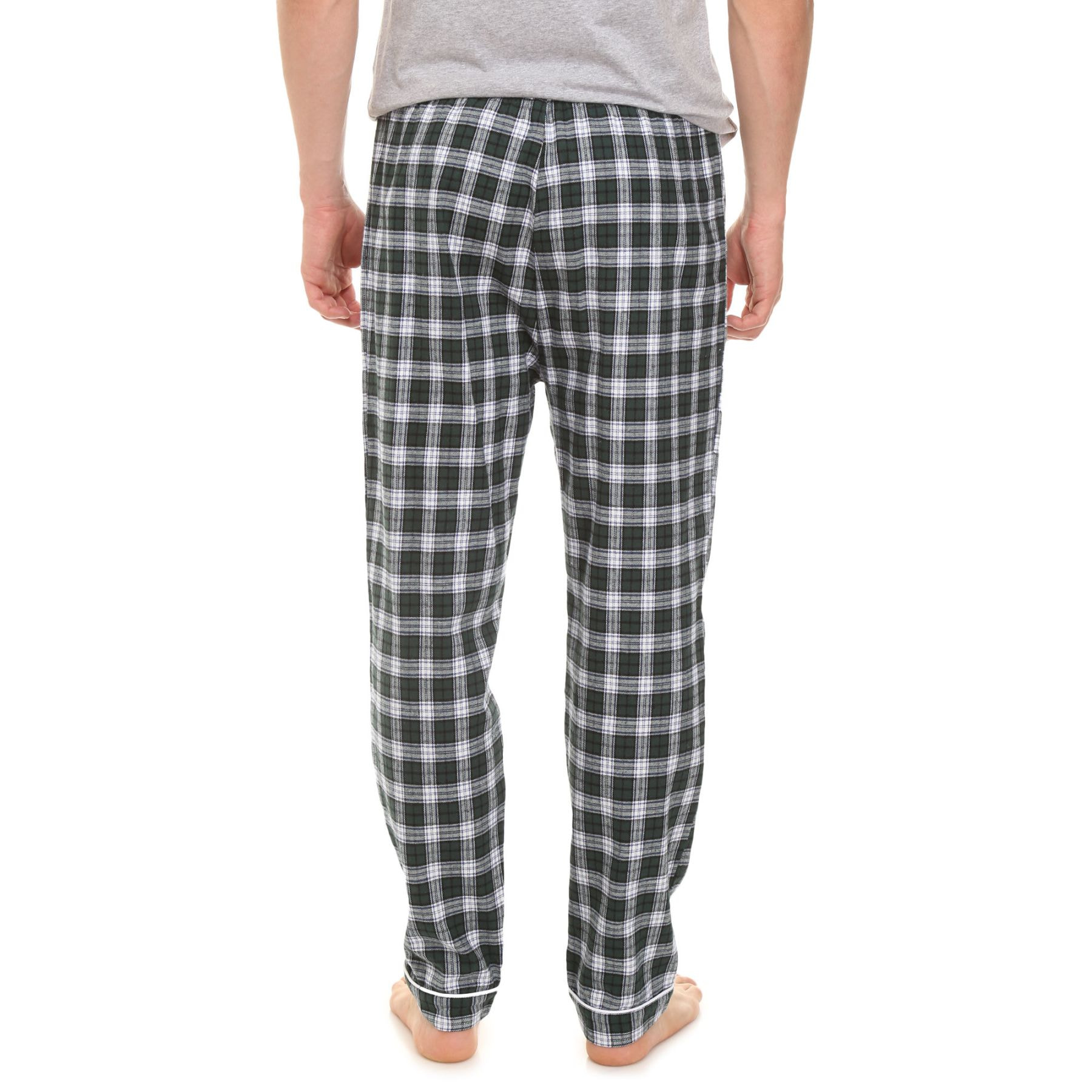 Pantalone UOMO flanella invernale scozzese verde