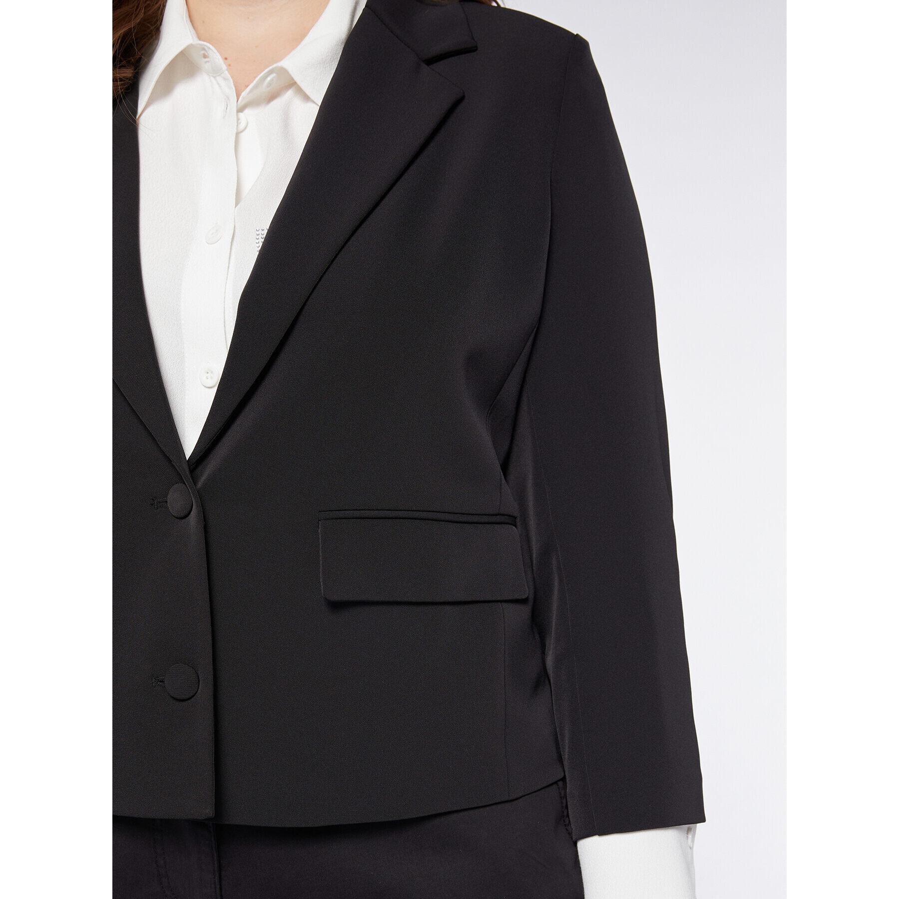 Fiorella Rubino - Blazer de tejido vaporoso - Negro