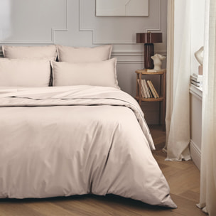 Taie d'oreiller unie en percale de coton, PREMIÈRE, Rose Lingerie
