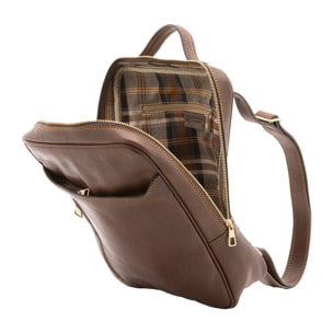 Zaino  unisex In Vera pelle Made in Italy 27x36x8 cm