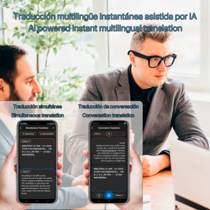 Gafas inteligentes M02 ultra con cámara de 8 MP para fotos y video. Con estuche de carga de 3600mAh.