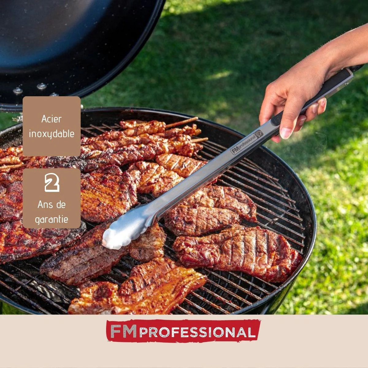 Pince à barbecue inox 46 cm FM Professional Barbecue