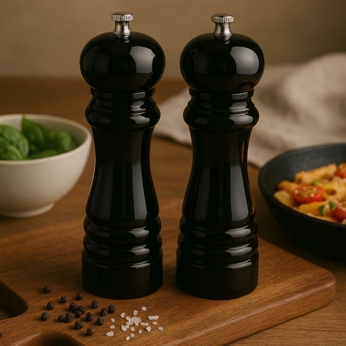 Marius Negro - Dúo de molinillos de sal y pimienta
