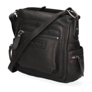 Borsa a tracolla  da uomo In Vera pelle Made in Italy 23x21x10 cm