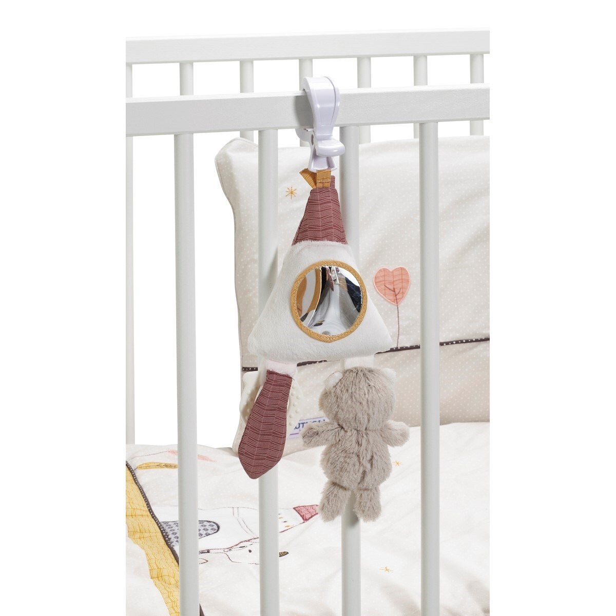 Jouet d'activités enfant Tipi en velours blanc