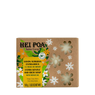 Savon Surgras Extra-Doux - Huile de Monoî 100g
