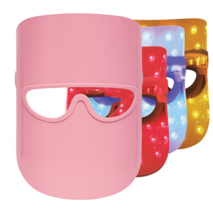 Máscara de terapia de luz LED para luminosidad y renovación – Rosa