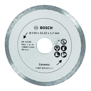 Disque diamant pour carrelage BOSCH Ø110 mm - 2607019471