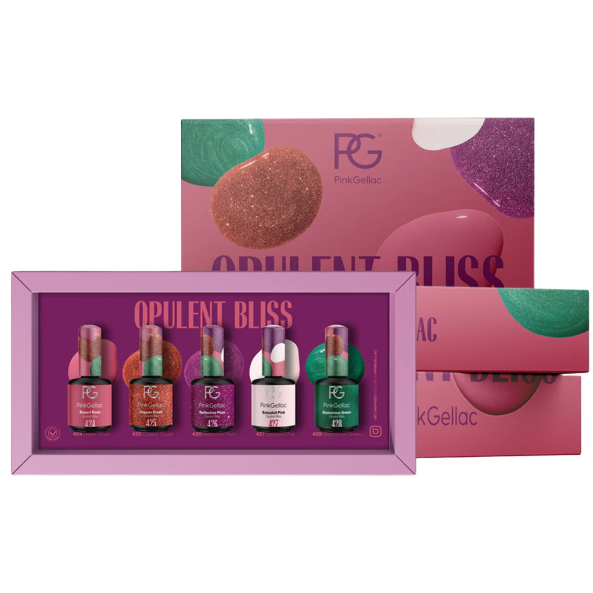 Set vernis semi-permanent - Opulent Bliss - 5x 15 ml