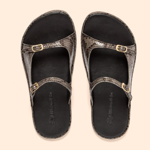 Sandalias N5684 SNAKE GREY/ BARE SANDALS color Grey