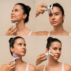 Masajeador Facial Eléctrico Reafirmante para Cara y Cuello con LED, EMS y Calor Selora InnovaGoods