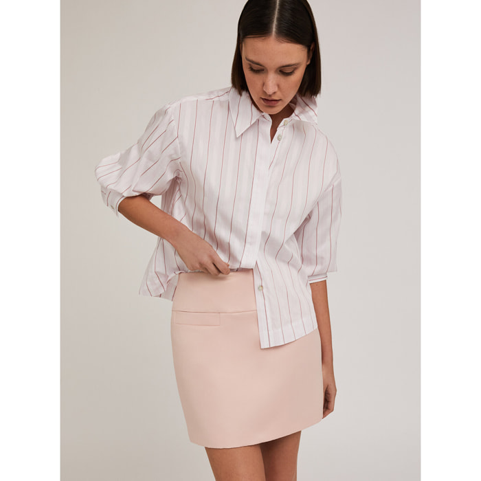 Motivi - Camisa boxy rayas - Rosa