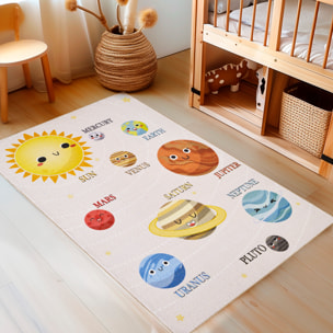 PLAY - Tapis enfant planète beige - PLA2019BEI