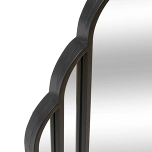 Miroir mural Benedita noir 100x50cm