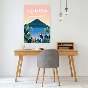 Tableau voyage Volcan du Costa Rico Toile imprimée