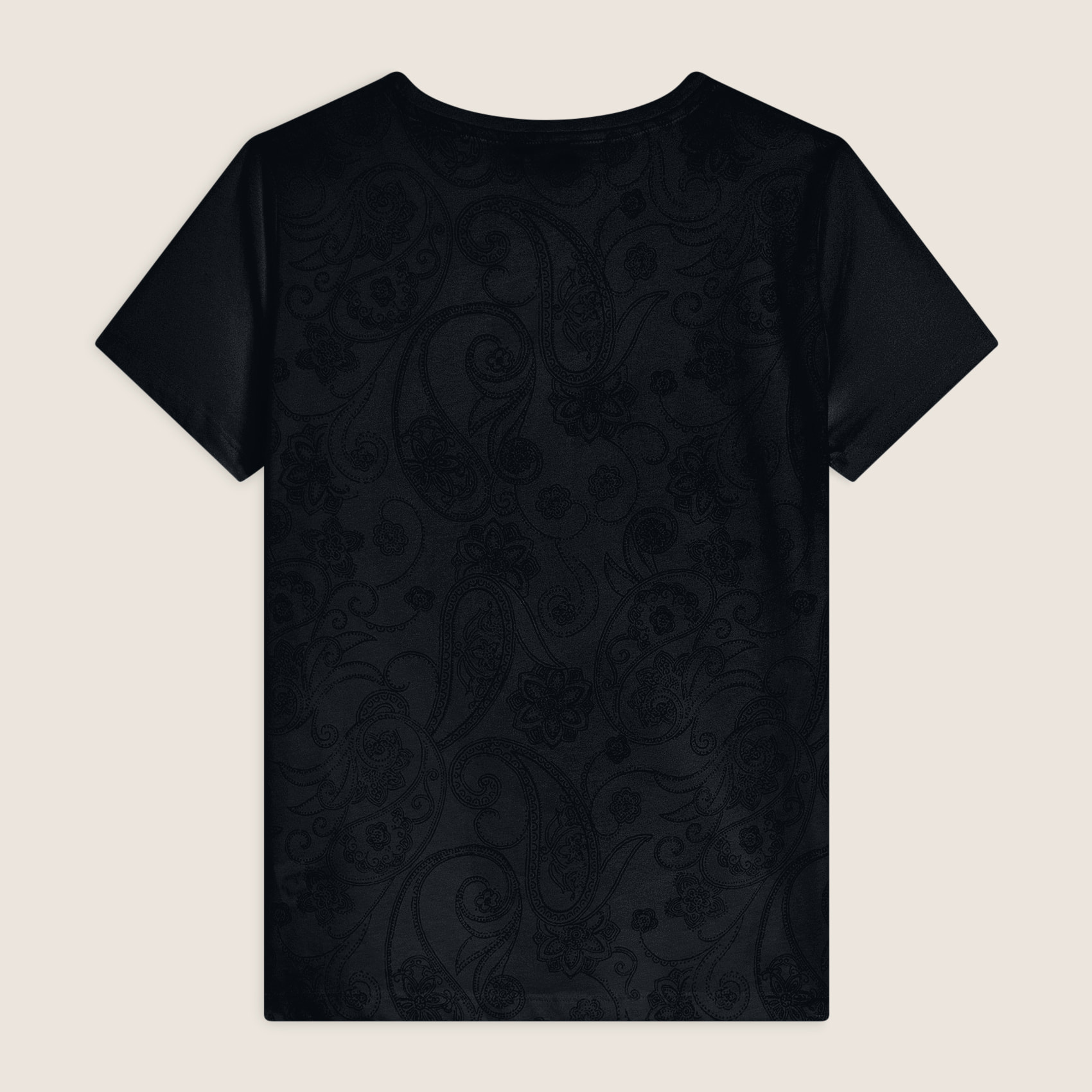 T-shirt donna in jersey con retro fantasia paisley