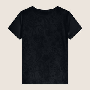 T-shirt donna in jersey con retro fantasia paisley