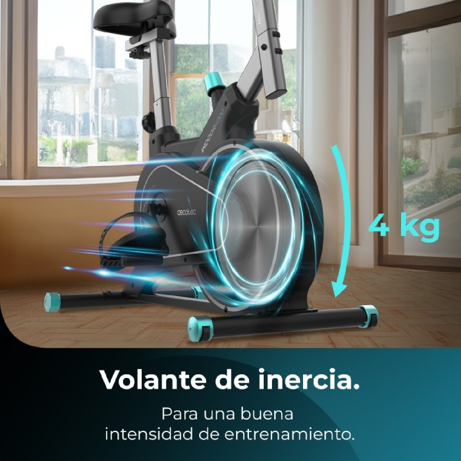 Cecotec Bicicleta Estática Drumfit Indoor 4000 Magnetic Connected MagnetSystem P