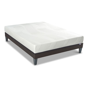 Ensemble Matelas Paris & Sommier KIT15, 24 cm, Mémoire de Forme, technologie Tri-Lattes, Soutien Ferme