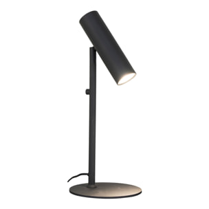 Lampada da tavolo Paris in acciaio nero orientabile