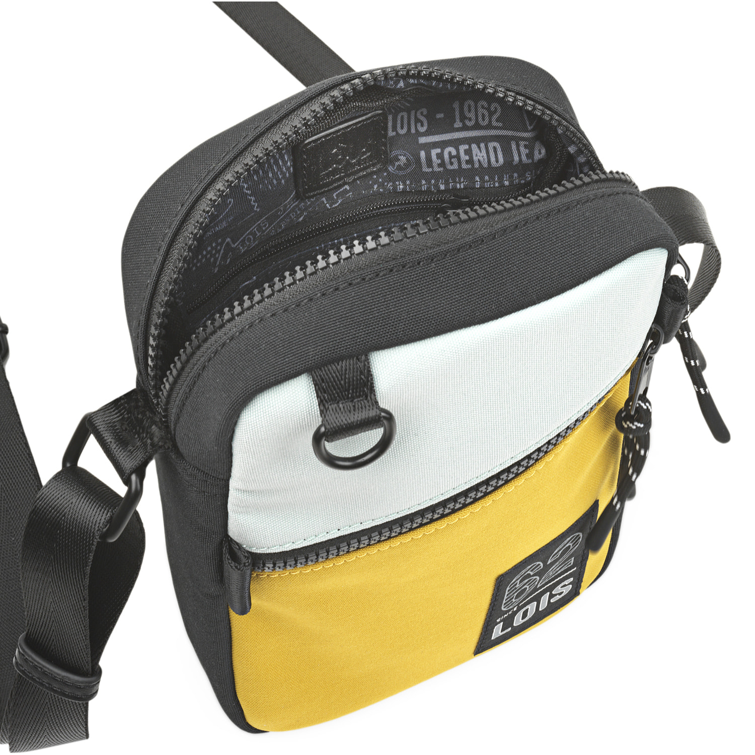 Bandolera Hombre Vegana Lois Cedar Mostaza-Menta