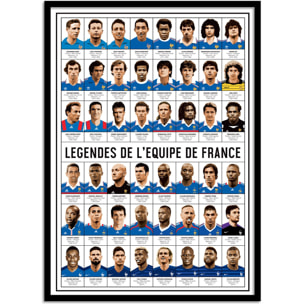 Affiche - Légendes de l'équipe de France - Olivier Bourdereau
