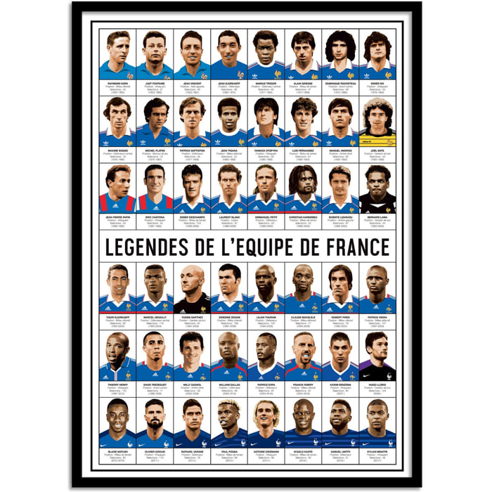 Affiche - Légendes de l'équipe de France - Olivier Bourdereau