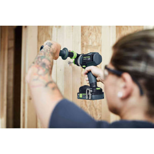 Perceuse visseuse sans fil TDC 18/4 5.0/4.0 I-PLUS QUADRIVE - FESTOOL - 2 batteries 18V 4.5Ah et 4.0Ah - chargeur - Systainer - 577649