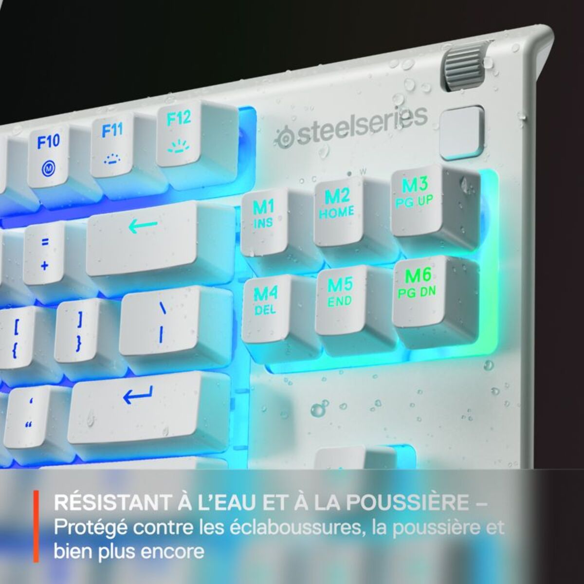 Clavier gamer STEELSERIES Apex 3 TKL Blanc