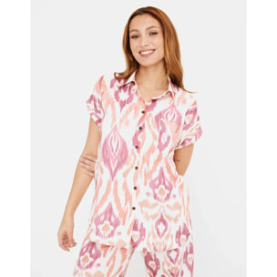 Camisa Manga Corta Satinada - Ponyvera