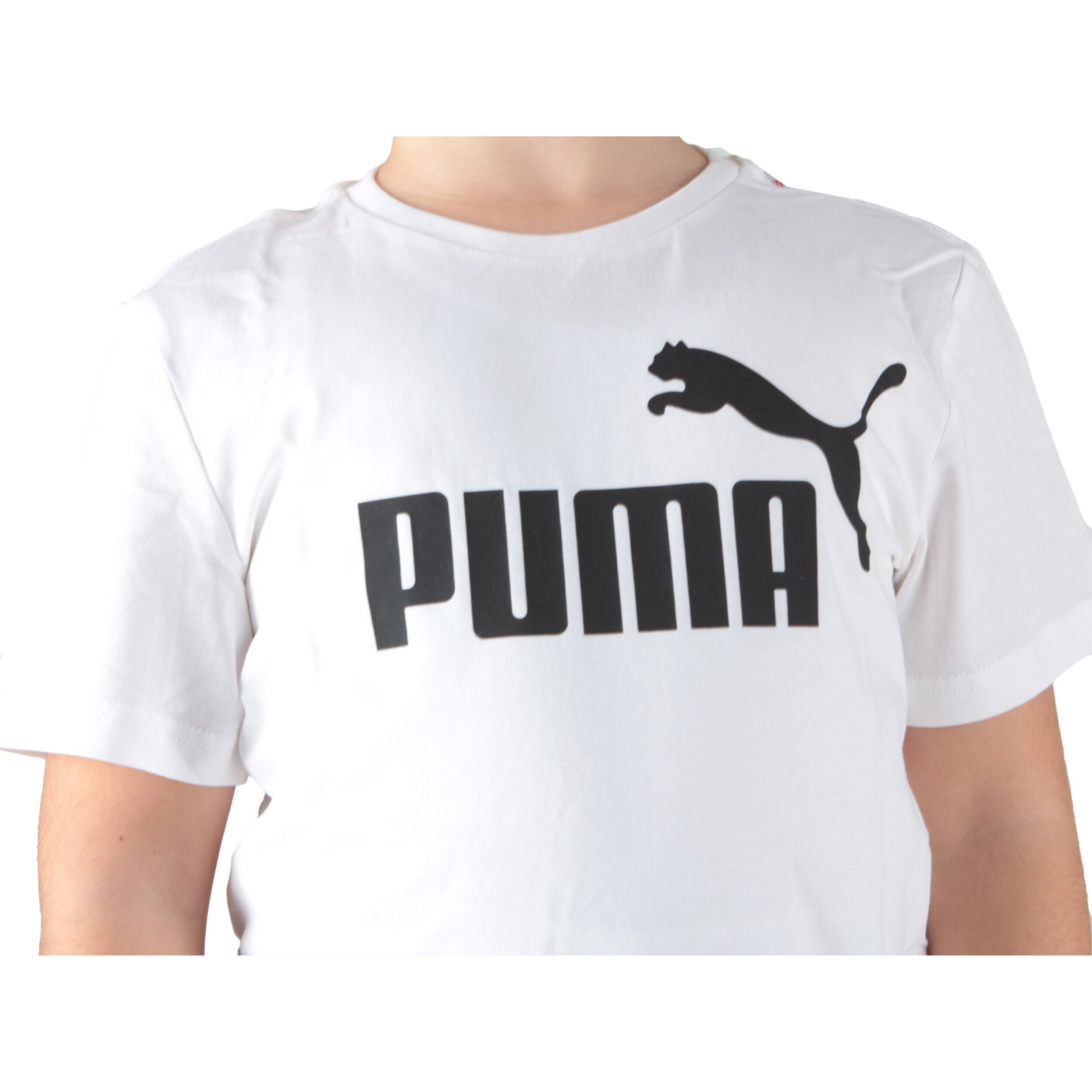 T-Shirt Puma Ess Logo Tee B Bianco