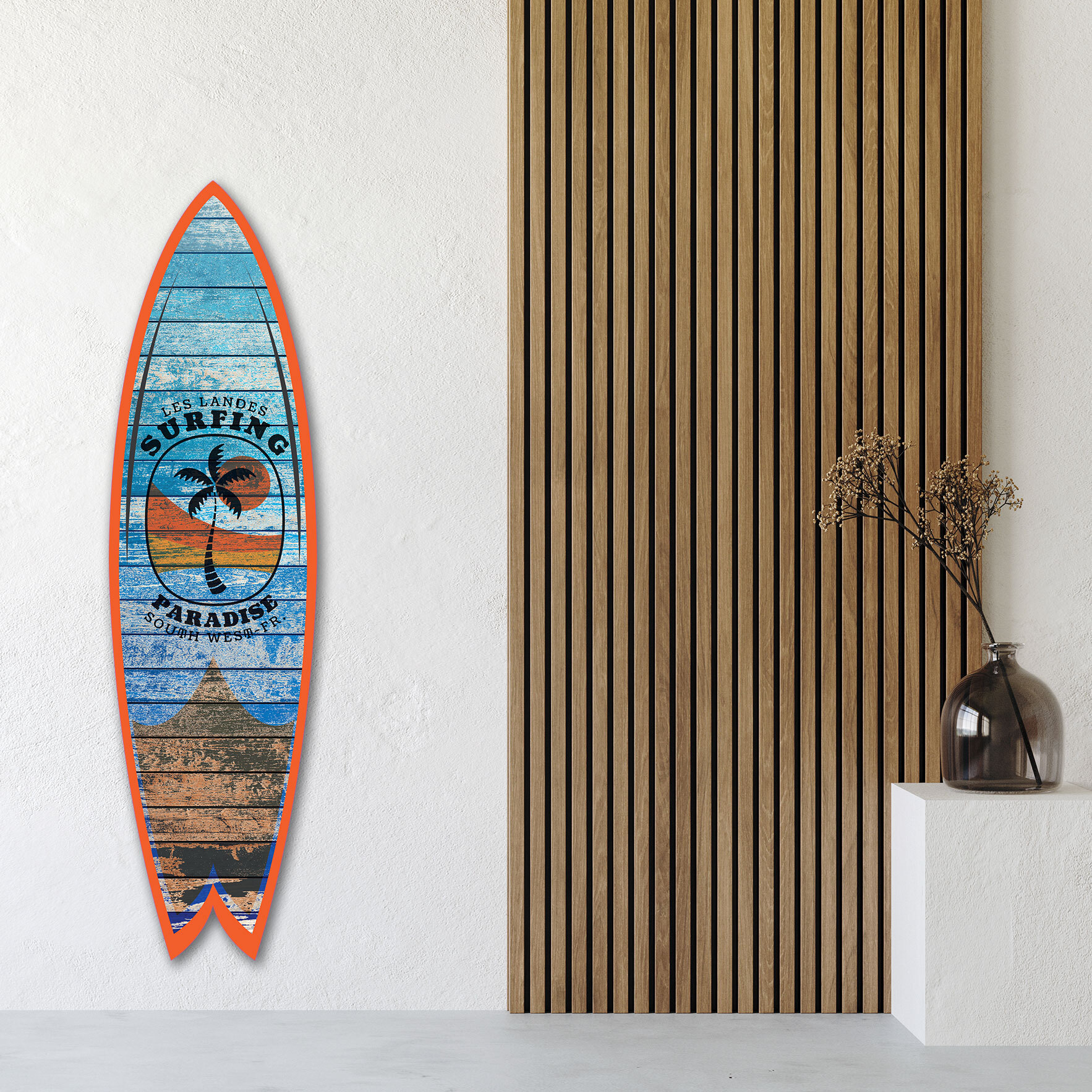Planche de surf décorative les landes Tableau alu Dibond