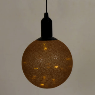 Boule Deco Lumineuse A Suspendre Dore D20cm