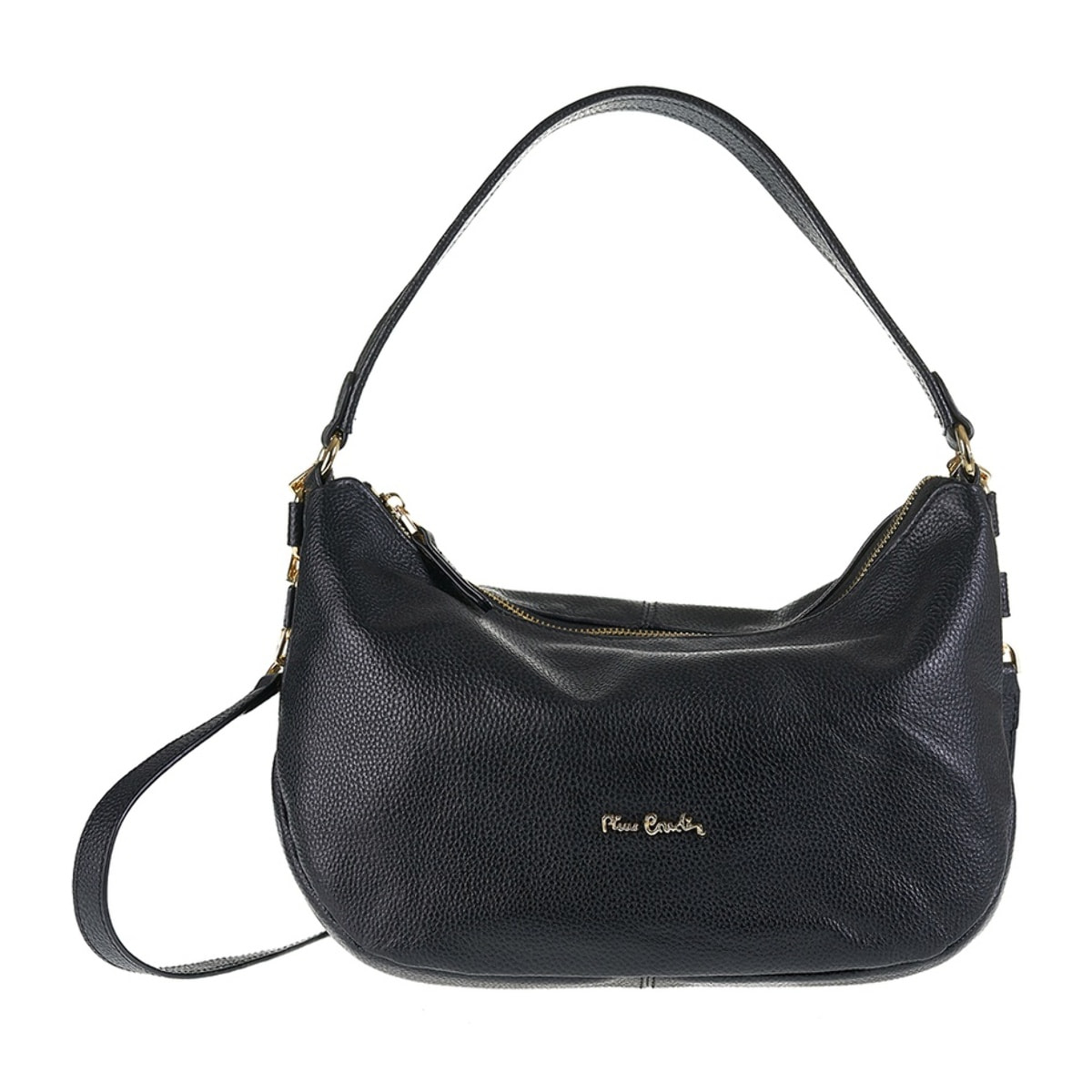 Borsa a spalla da donna Made in Italy - Modello Edera Plus - 100% pelle - 32.5 x 19.0 x 10.0 cm