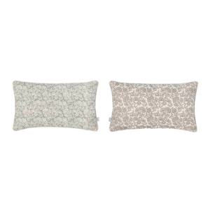 Lot de 2 housses de coussin en coton HARRISON 30x50 cm . Plusieurs colours disponibles.