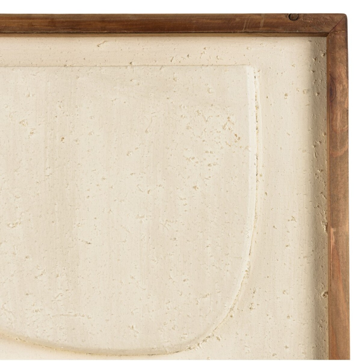 SANDY - Décoration murale 62x82cm formes abstraites Pin recyclé blanc