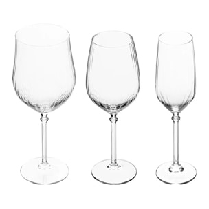 Service de table Elia 12 pièces 530ml transparent