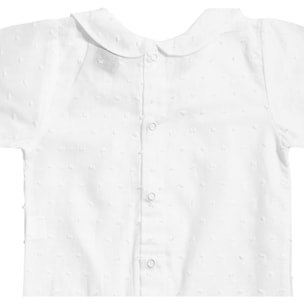 Body bebé manga corta plumetti cuello