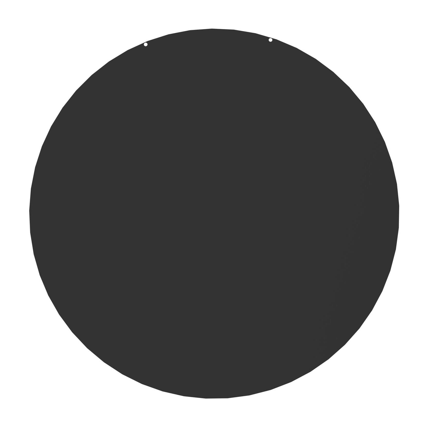 LE MARQUIER - Plaque De Sol Ronde Noire D74 cm