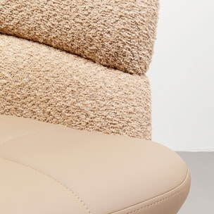 Chaise avec accoudoirs pivotante Tasty taupe Kare Design