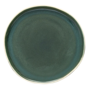 Assiette plate Wonja vert L27xp26,4xH2,1cm