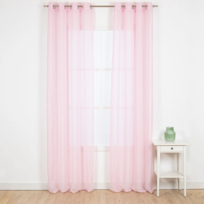 Cortina molly rosa