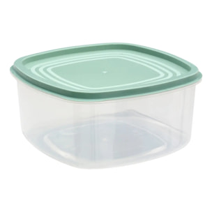7 boîtes de conservation carrées "Colors" plastique
