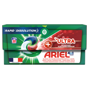 4x30 Pods+ Ultra Detachant, Lessive En Capsules Ariel