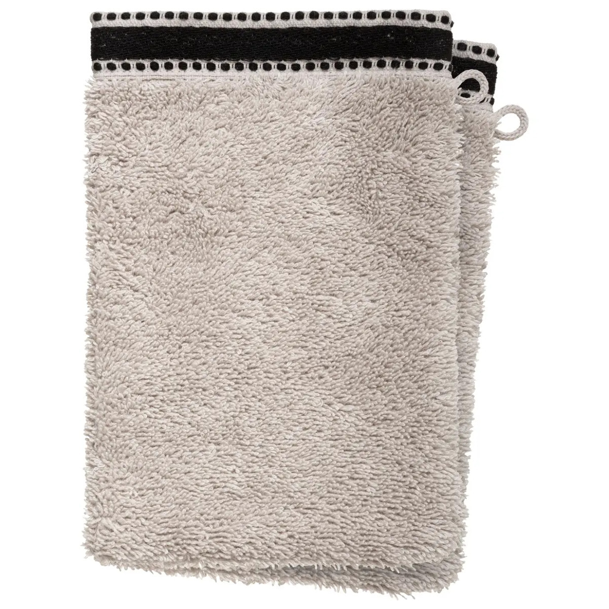Lot de 2 gants de toilette "Joia" - coton 550 gr/m² - lin 15x21 cm