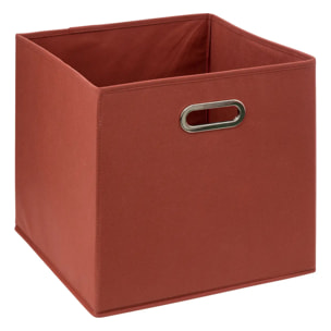 Panier tissu 31x31cm "Mix N' Modul" terre de sienne