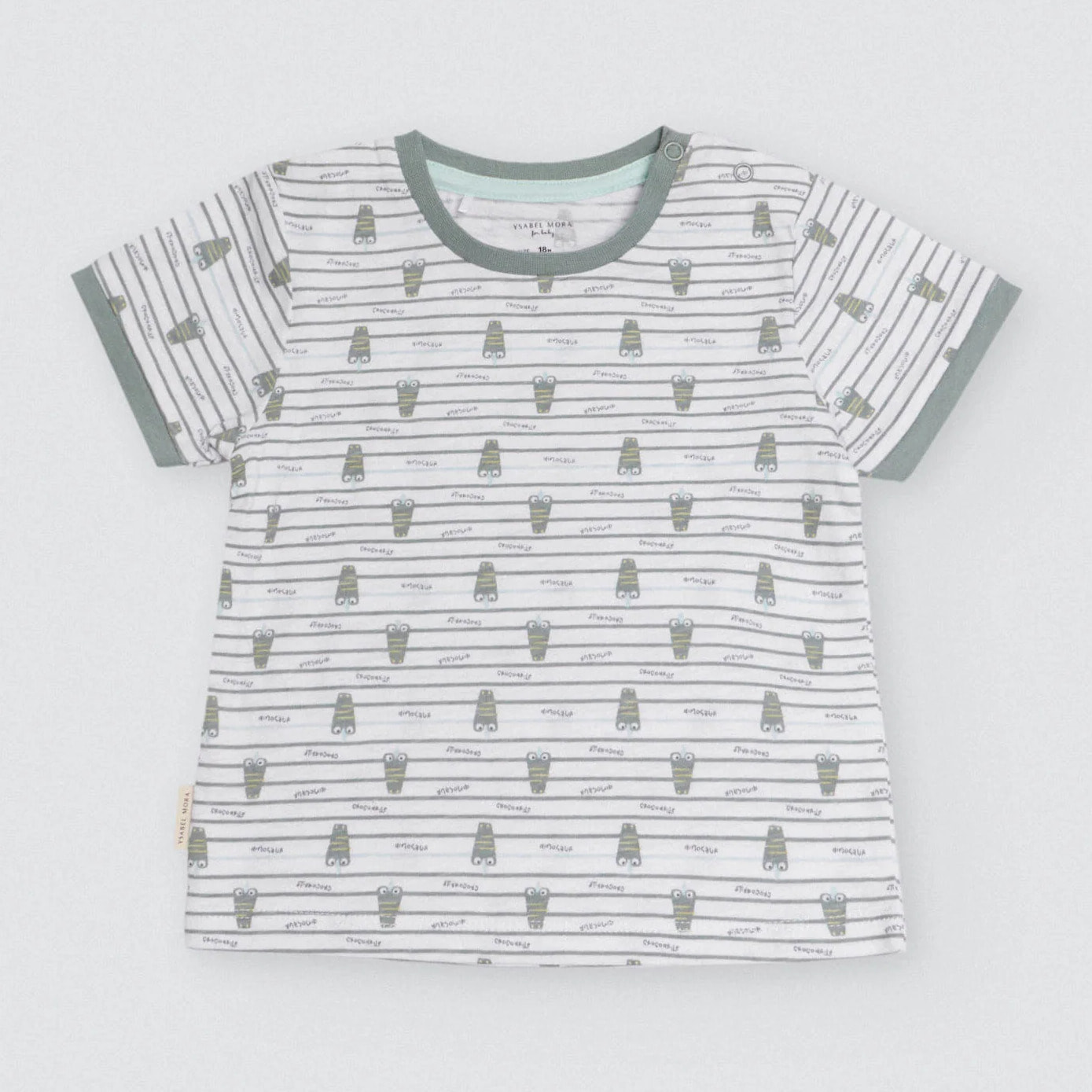 Set maglietta e pantaloncini a maniche corte per neonati Crocodino